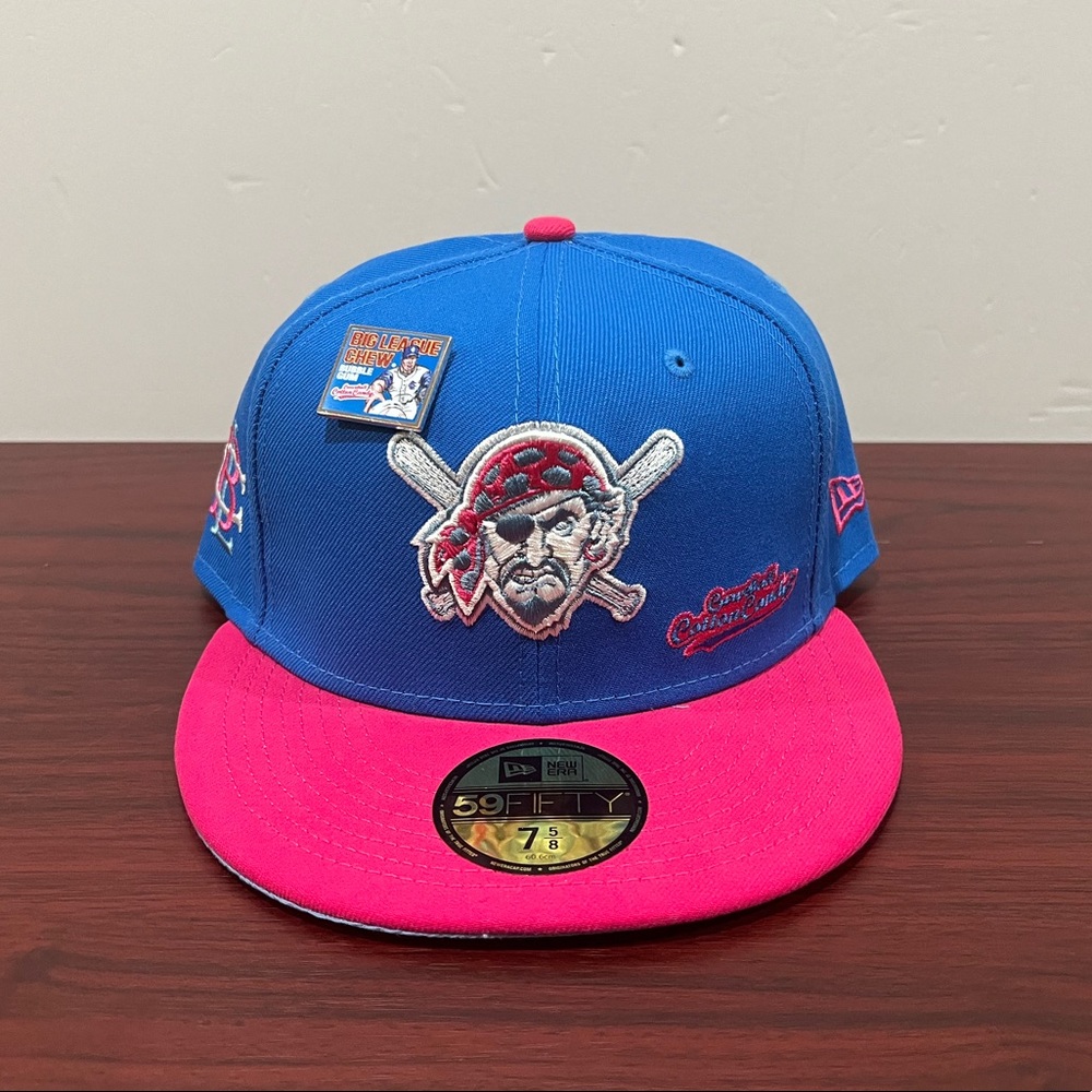 New Era x Big League Chew, 59Fifty Fitted Hat, Pittsburgh Pirates, Cotton Candy